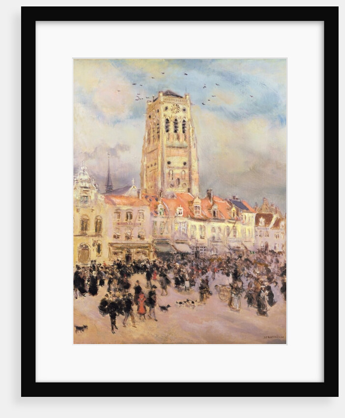 Northern Town by Jean Francois Raffaelli