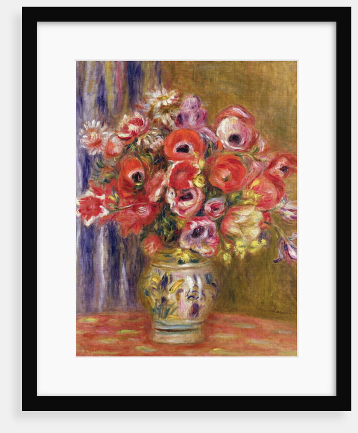 Vase of Tulips and Anemones, c.1895 by Pierre Auguste Renoir