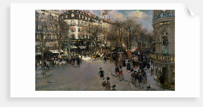The Boulevard des Italiens, c.1900 by Jean Francois Raffaelli