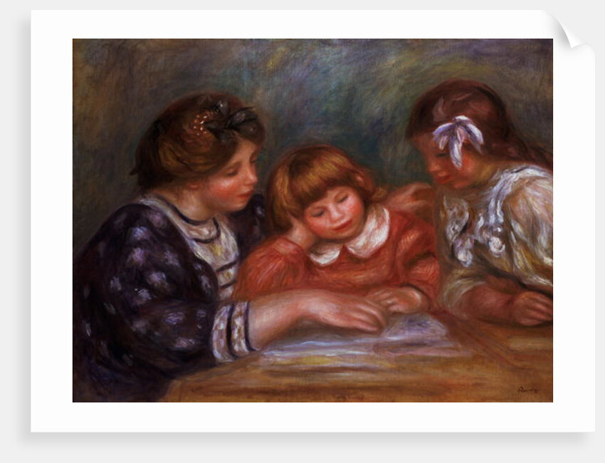 The Lesson, 1906 by Pierre Auguste Renoir