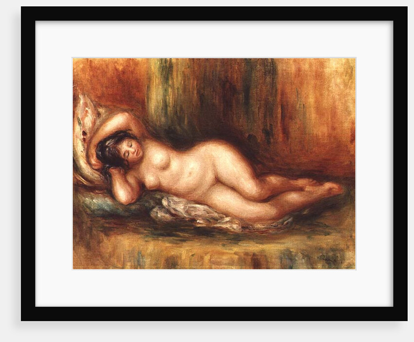 Reclining bather by Pierre Auguste Renoir