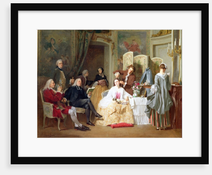 Abbe Prevost reading 'Manon Lescaut', 1856 by Joseph Caraud