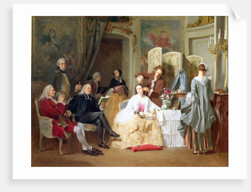 Abbe Prevost reading 'Manon Lescaut', 1856 by Joseph Caraud