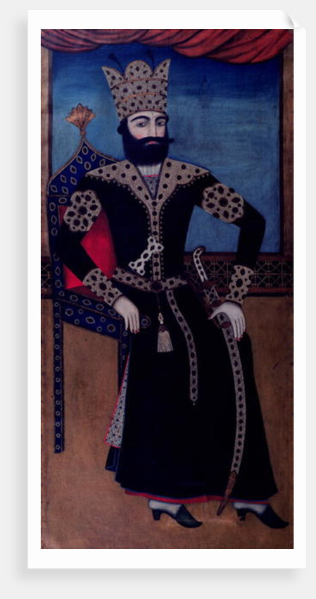 Portrait of Fath-Ali, Shah of Iran, by Iranian School