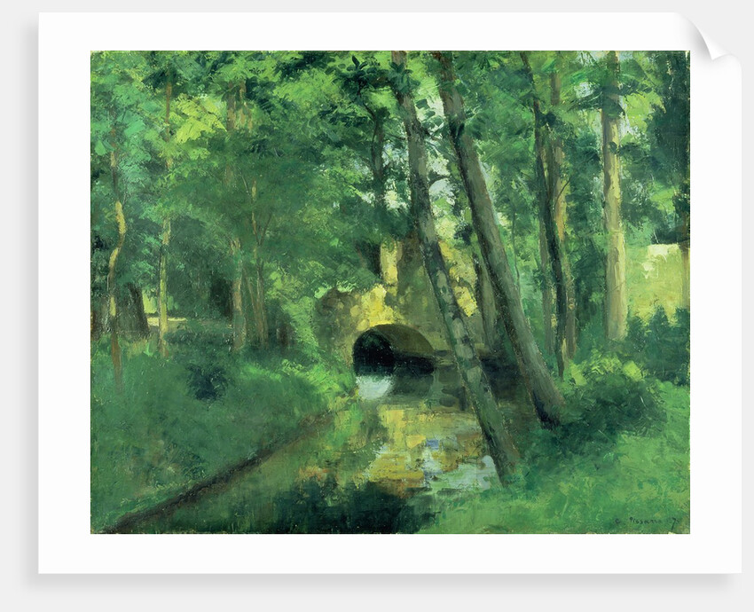 The Little Bridge, Pontoise, 1875 by Camille Pissarro