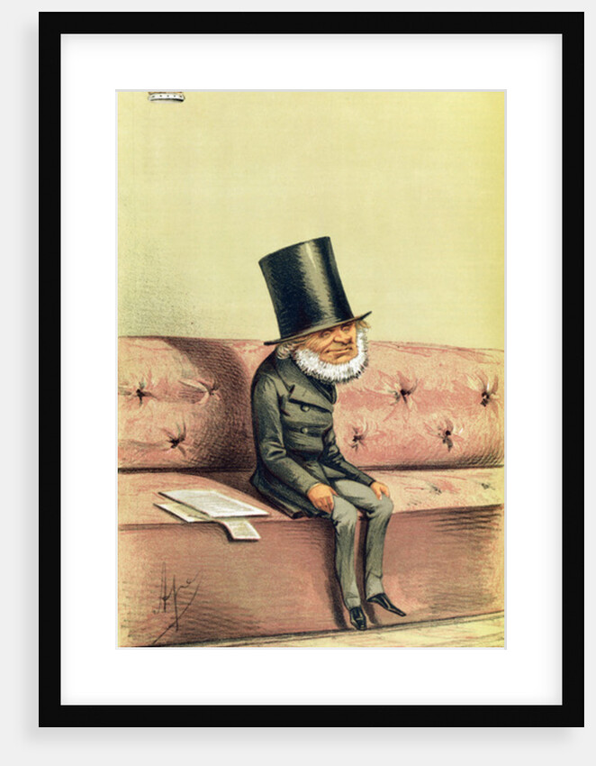 Lord John Russell cartoon from Vanity Fair, 1869 by English School