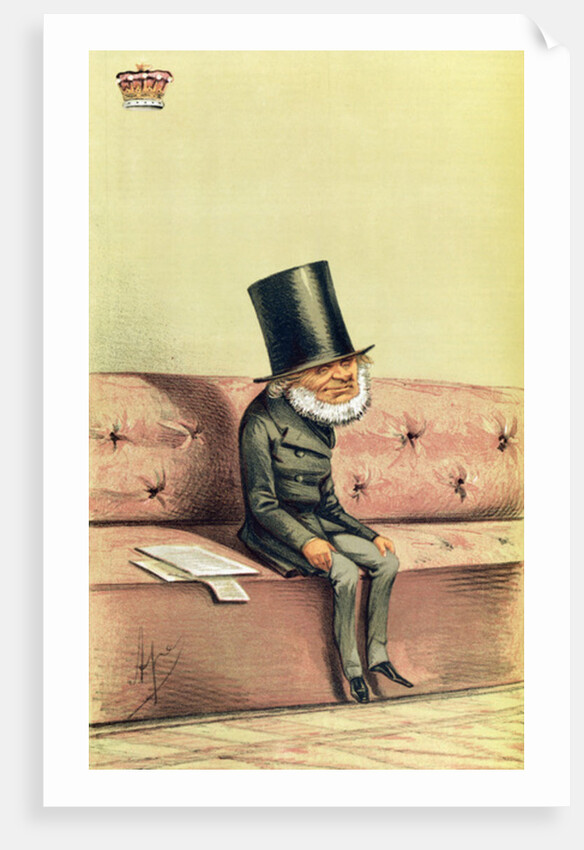 Lord John Russell cartoon from Vanity Fair, 1869 by English School