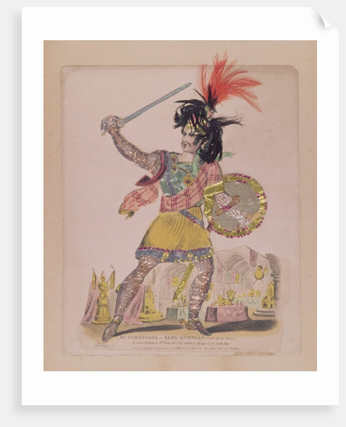 Mr. Gomersall in the role of Earl Douglas from 'The Ballad of Chevy Chase', pub. by Orlando Hodgson, 1832 by English School