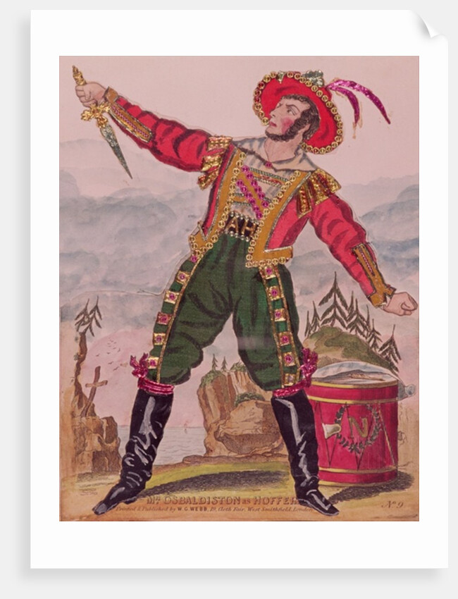 Mr. Osbaldiston as Andreas Hofer the Tyrolese patriot leader, pub. by W.G. Webb, London by English School