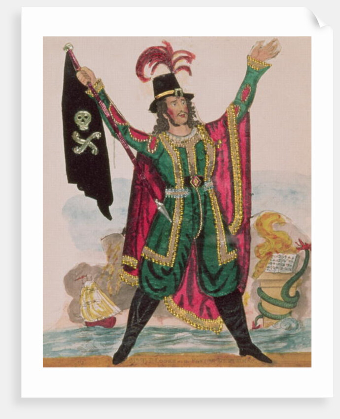 Mr.T.P.Cooke in the role of the Flying Dutchman by English School