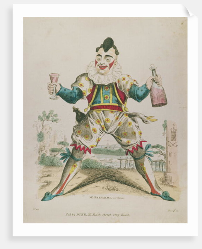Mr. Grimaldi as Clown by English School
