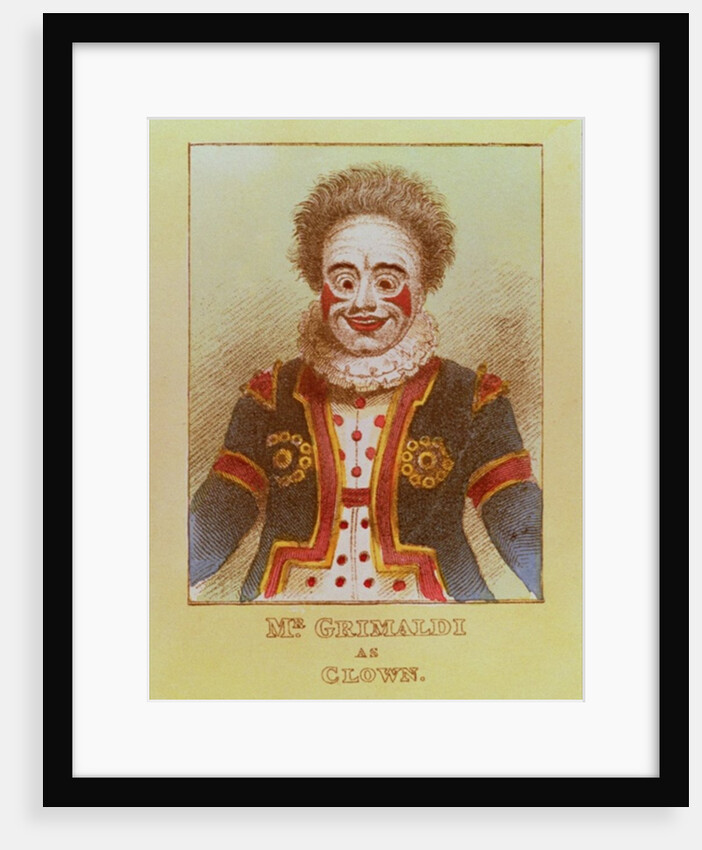 Mr Grimaldi as Clown by English School
