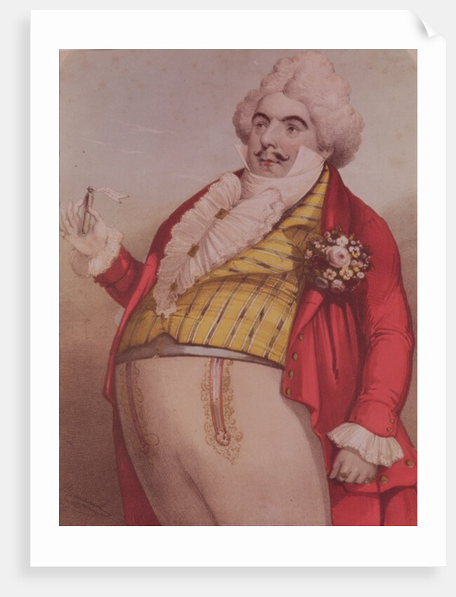 Signor Lablache as Dr. Dulcamara, the quack doctor in the opera 'The Elixir of Love' by Gaetano Donizetti by English School
