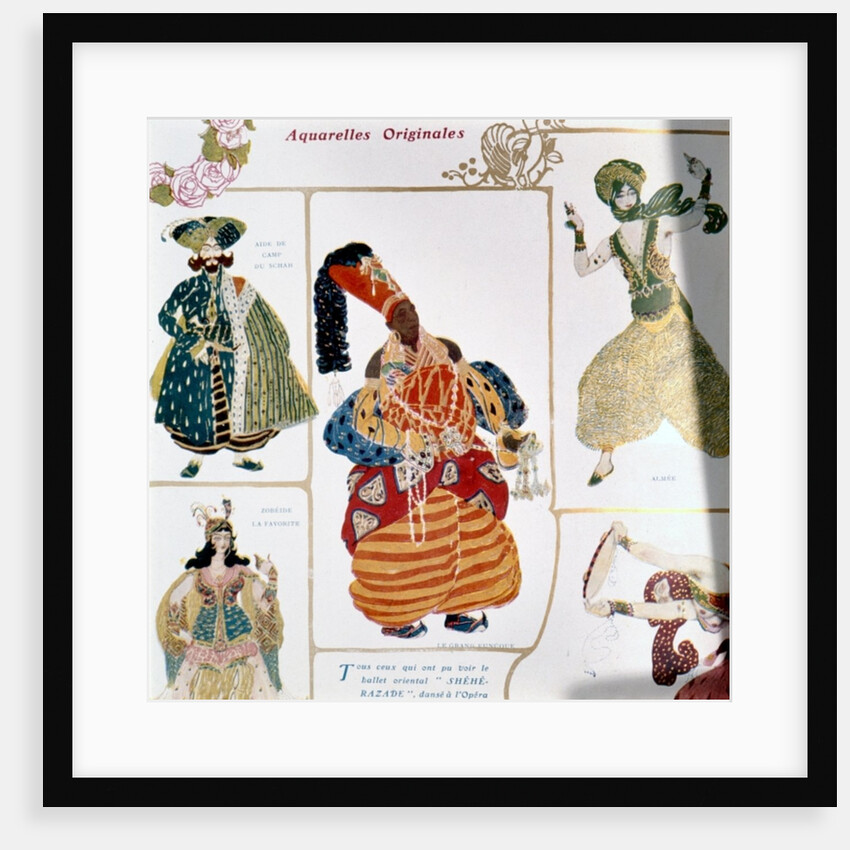 The Great Eunuch, costume design for Diaghilev's production of the ballet 'Scheherazade', 1910 by Leon Bakst