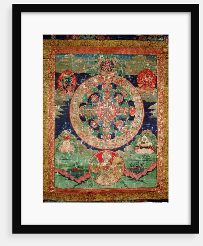 Bardo Mandala, Thangka showing the period between death and reincarnation by School Tibetan
