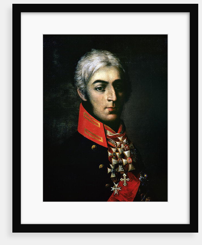 Portrait of Prince Peter Bagration Russian general by School Russian