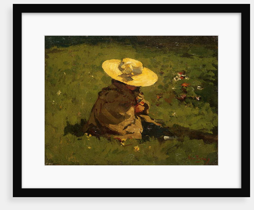 Girl in the grass, c.1895 by Willem de Zwart