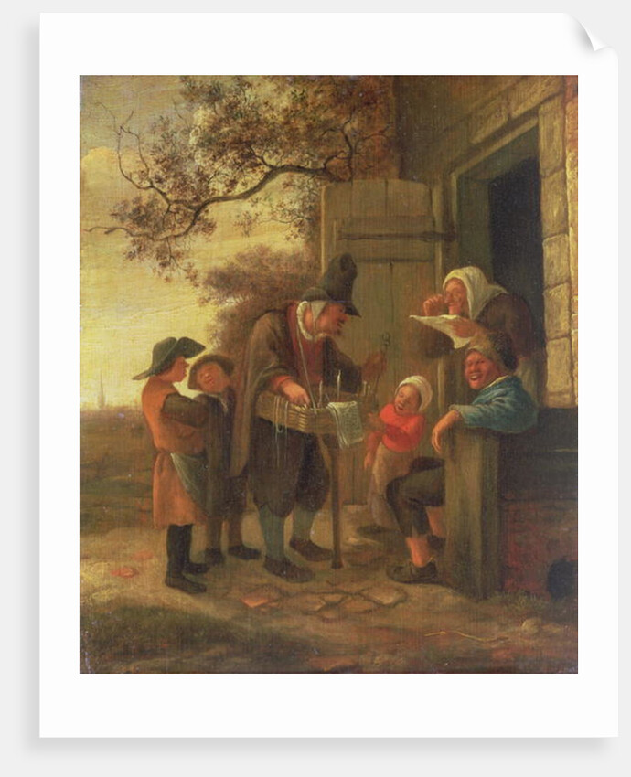 A Pedlar selling Spectacles outside a Cottage, c.1650-53 by Jan Havicksz. Steen