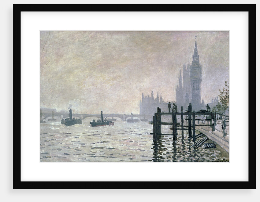 The Thames below Westminster, 1871 by Claude Monet