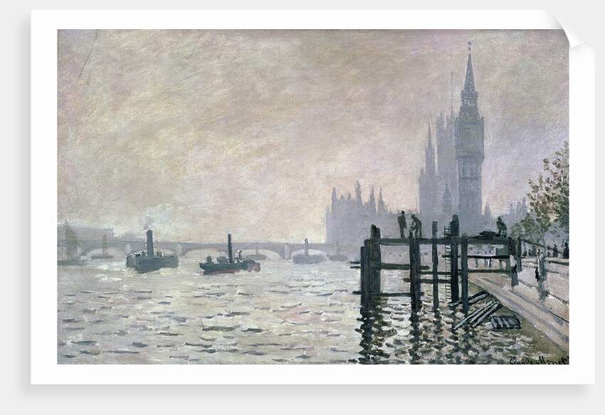 The Thames below Westminster, 1871 by Claude Monet