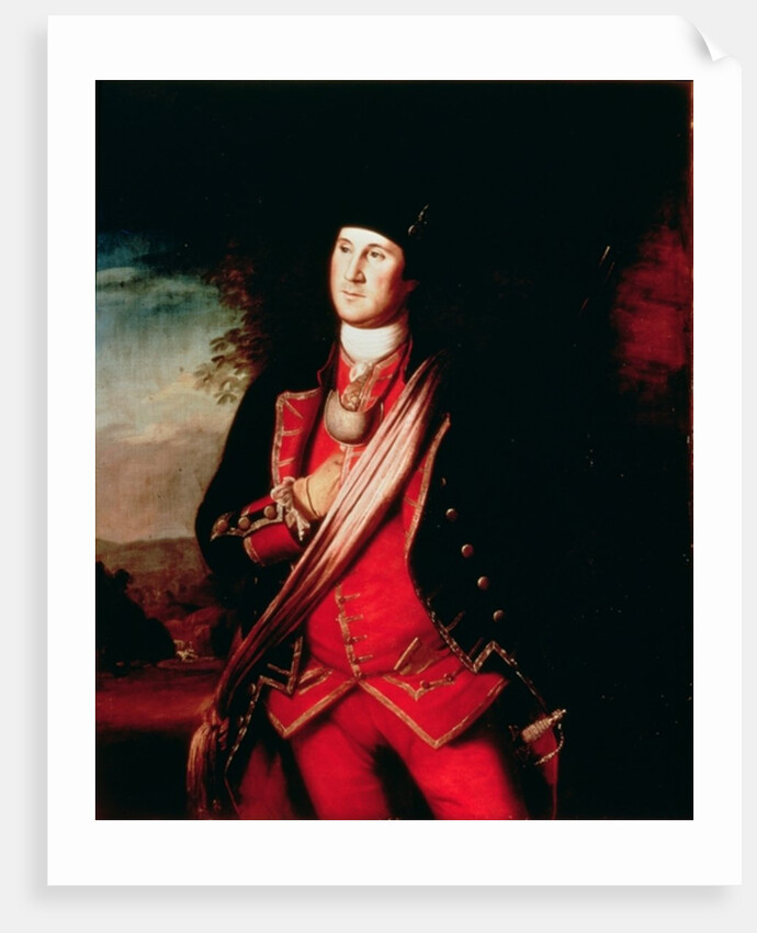 Portrait of George Washington 1772 by Charles Willson Peale