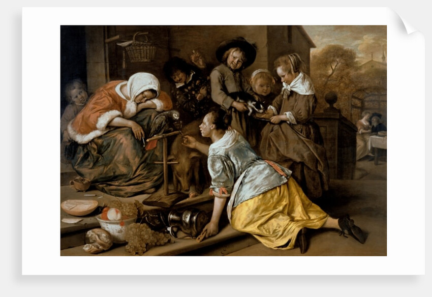 The Effects of Intemperance, c.1663-65 by Jan Havicksz. Steen