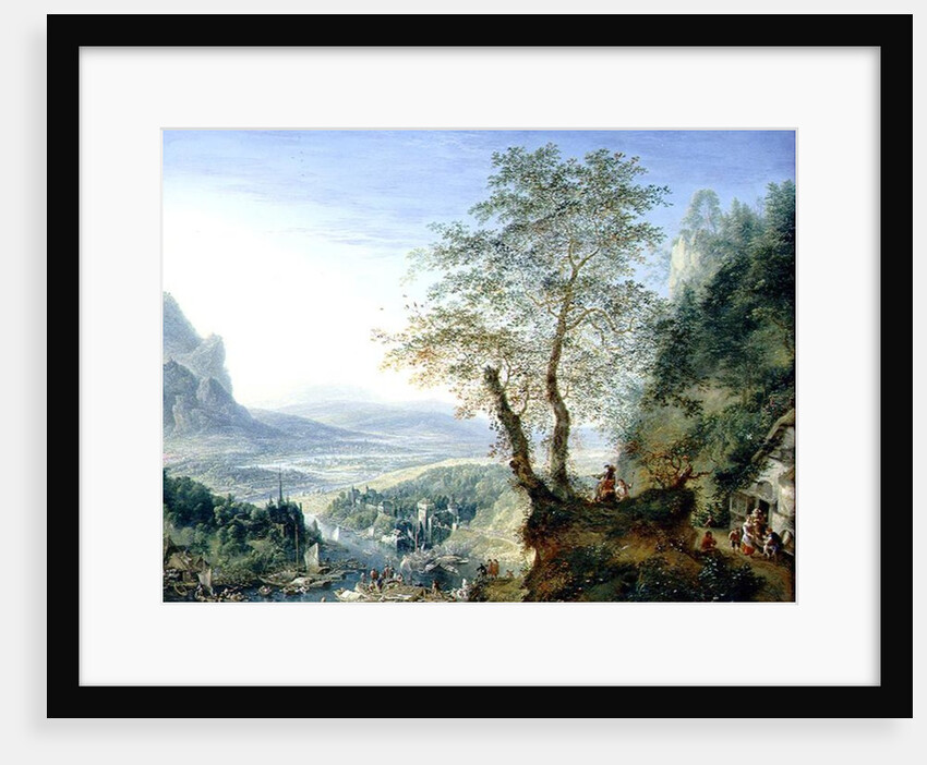 A capriccio river landscape, c.1700 by Jan the Elder Griffier