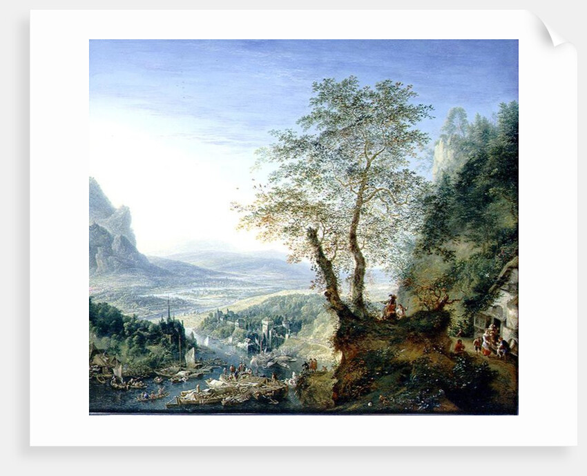 A capriccio river landscape, c.1700 by Jan the Elder Griffier