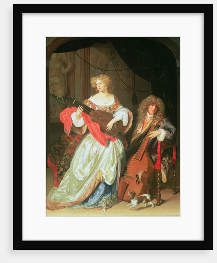 A couple making music by Adriaan van der Werff