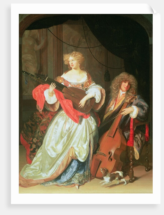 A couple making music by Adriaan van der Werff