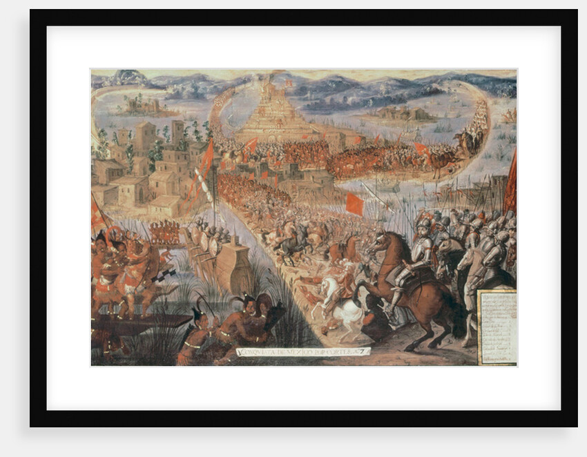 The Conquest of Tenochtitlan, 17th century by Spanish School