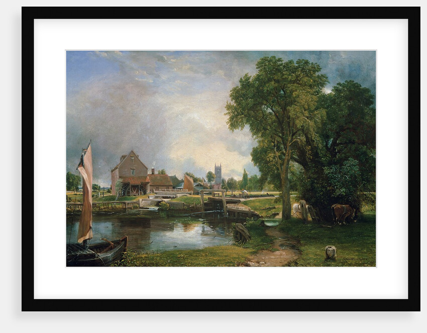 Dedham Lock and Mill, 1820 by Anonymous