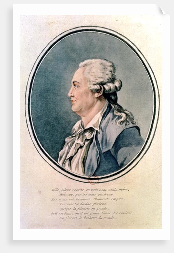 Portrait of Franz Anton Mesmer the Austrian physician and founder of Mesmerism by French School