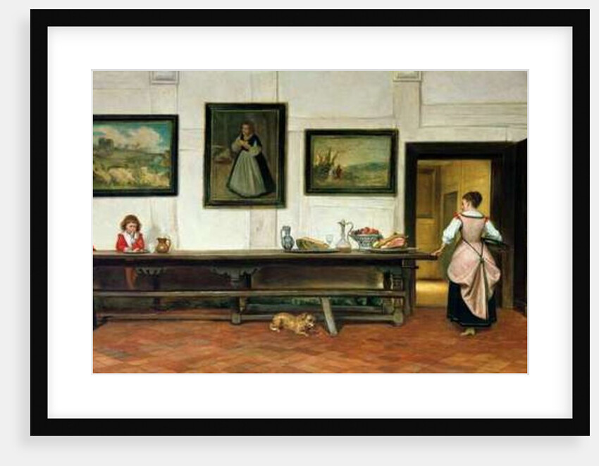 Interior of a dining hall, 1866 by William Frederick Yeames