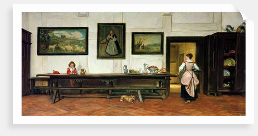 Interior of a dining hall, 1866 by William Frederick Yeames