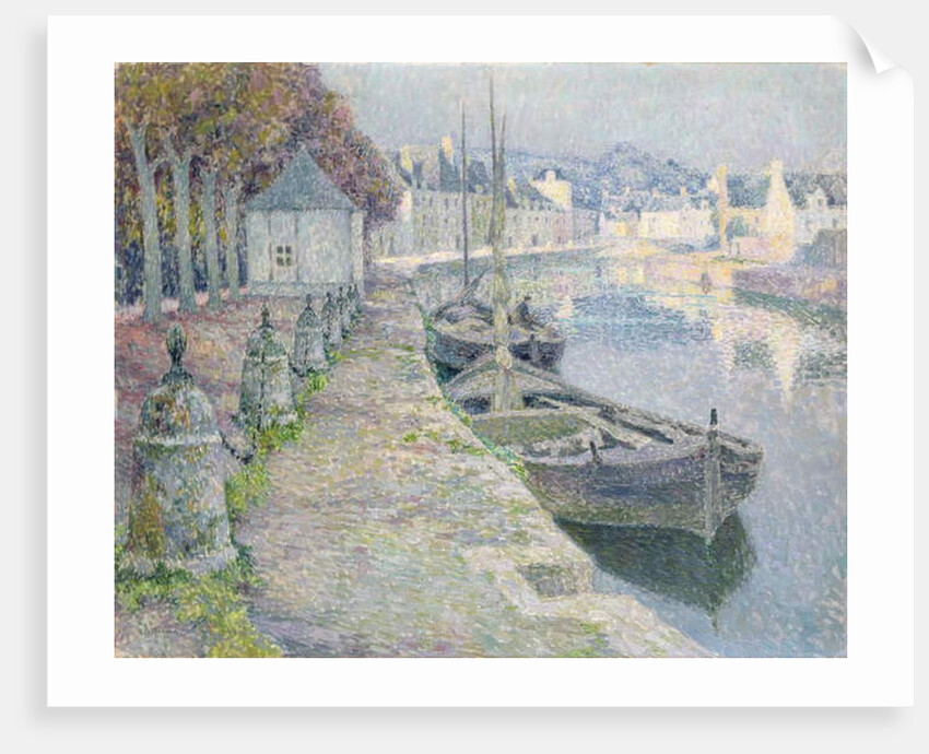 The Gravel Boats by Henri Eugene Augustin Le Sidaner