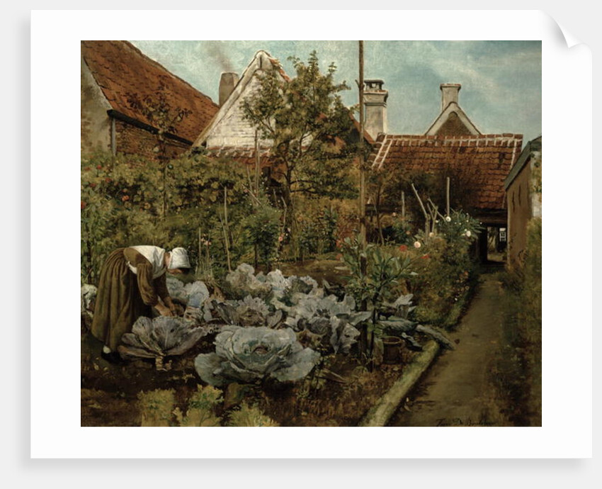 A Flemish Garden by Henri de Braekeleer