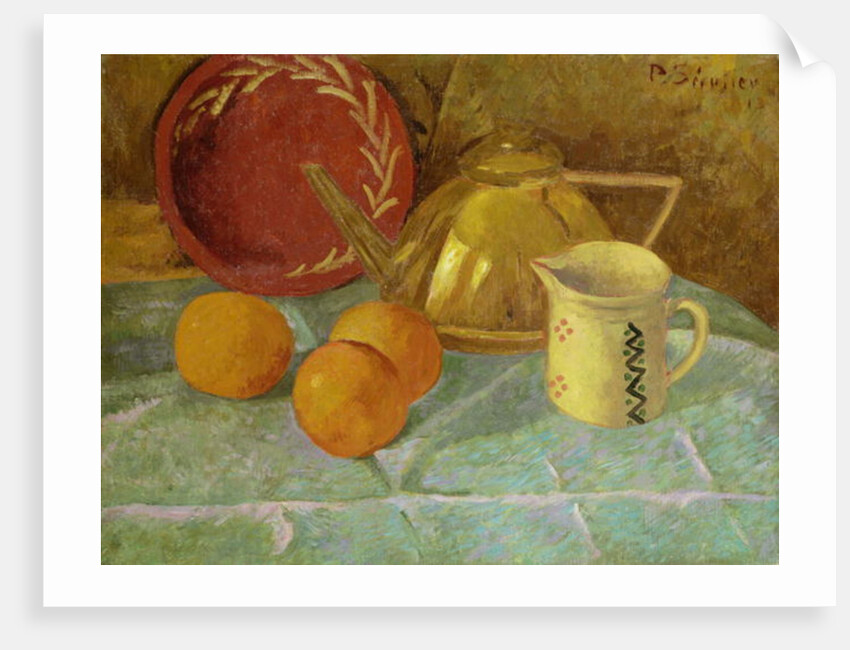 Still Life with Fruit and a Pitcher or Synchronization in Yellow, 1913 by Paul Serusier