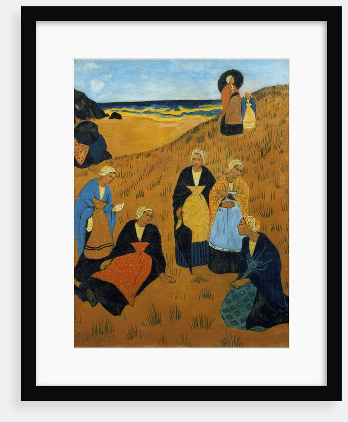 Young Breton Women wearing Shawls, or The Girls of Douarnenez, 1895 by Paul Serusier