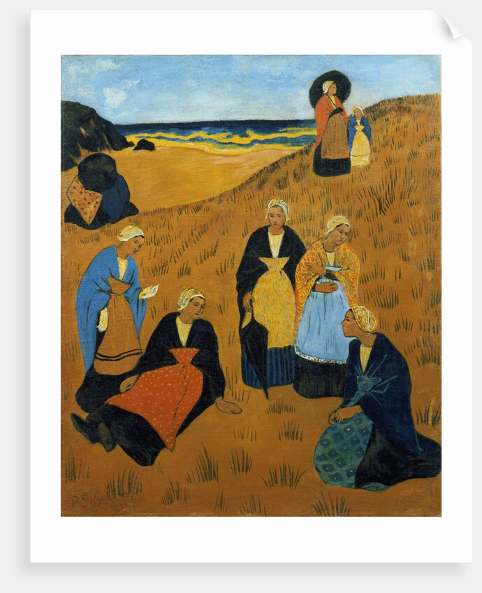 Young Breton Women wearing Shawls, or The Girls of Douarnenez, 1895 by Paul Serusier