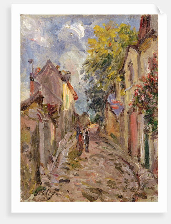 Village Street Scene by Alfred Sisley