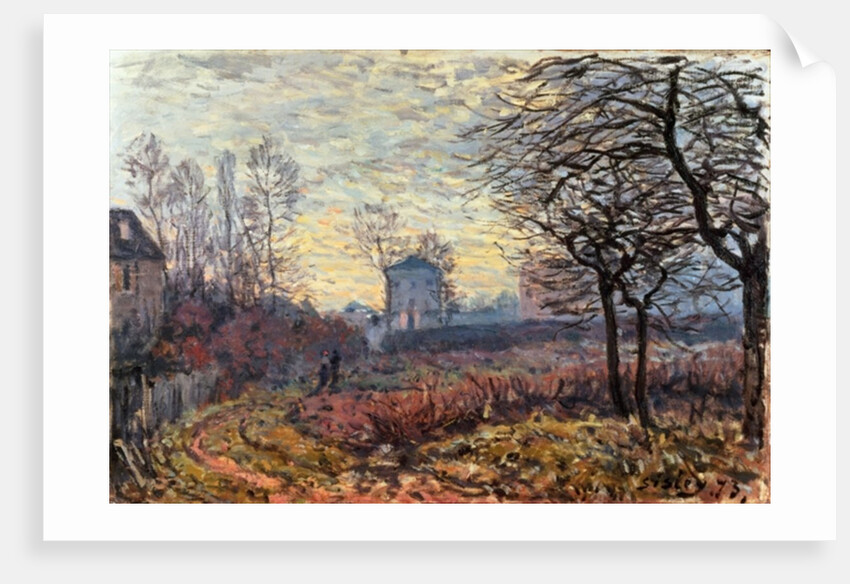 Landscape near Louveciennes, 1873 by Alfred Sisley