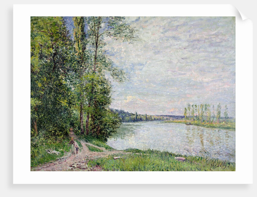 The Riverside Road from Veneux to Thomery, 1880 by Alfred Sisley