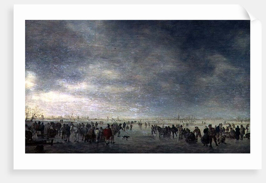 Ice Skaters, 1630-40 by Jan Josephsz van Goyen