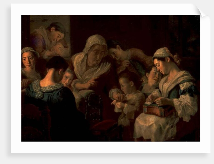 The School of Needlework, 1751-52 by Gaspare Traversi