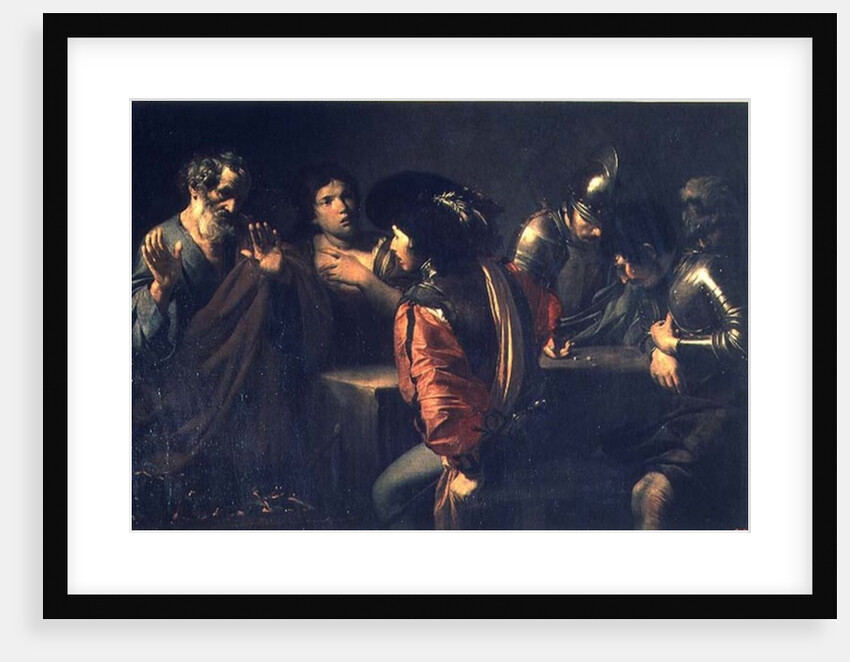 The Denial of St. Peter, 1620 by Valentin de Boulogne