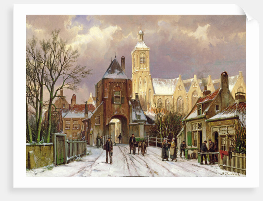 Winter Scene in Amsterdam by Willem Koekkoek