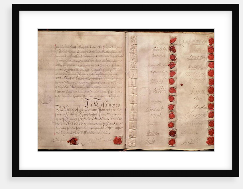 Articles of Union between England and Scotland from the House of Lords record office, 1707 by Anonymous