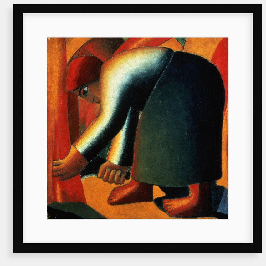 Woman Cutting, c.1900 by Kazimir Severinovich Malevich