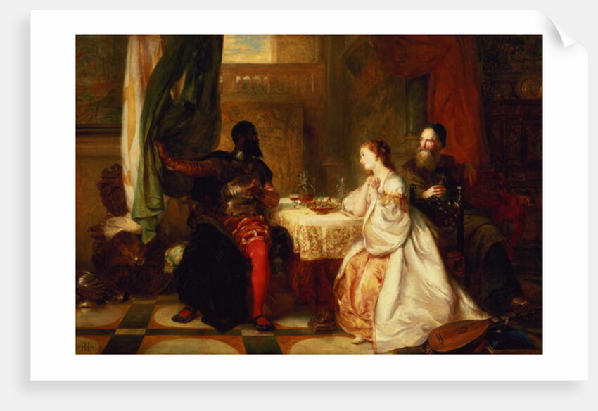 Othello Relating His Adventures to Desdemona, 1869 by Robert Alexander Hillingford